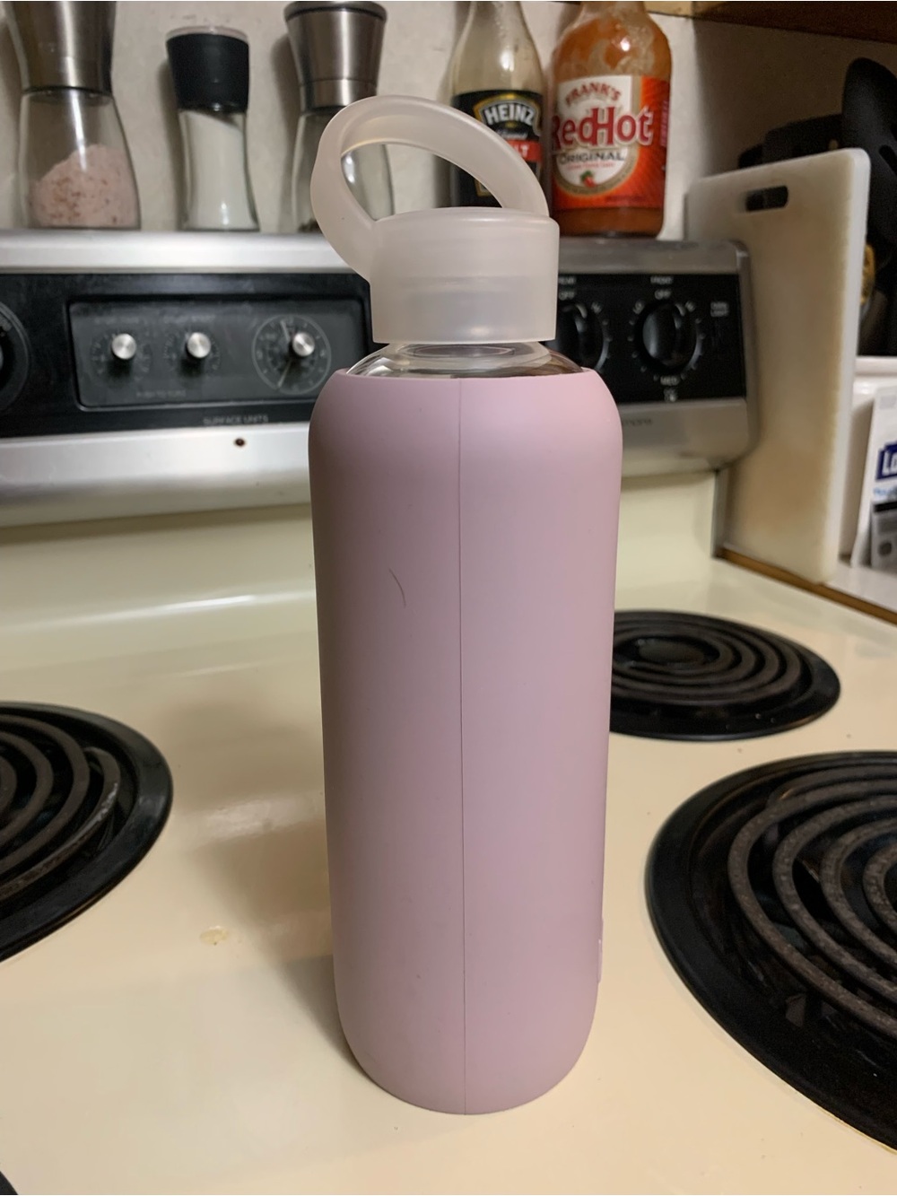 Bkr Demi Glass Water Bottle Sloane dusty purple 22oz 650mL *NWOT*